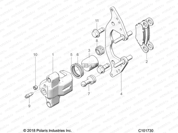 BRAKES | BRAKES, FRONT CALIPER - A20SXD95A9/E95AG (C101730)