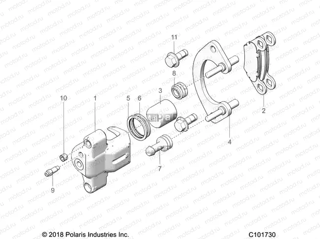BRAKES | BRAKES, FRONT CALIPER - A20SYE85AP/CAP (C101730)