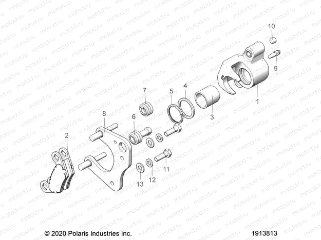 BRAKES | BRAKES, FRONT CALIPER - A21SEJ57A1/A3/A5/B1/B3/B5 (1913813)