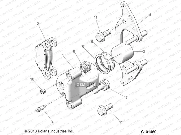 BRAKES | BRAKES, FRONT CALIPER - A23SGE95AN (C101460)