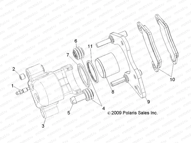 BRAKES | BRAKES, FRONT CALIPER (BUILT 9/15/14 AND BEFORE) - L15U2NAGFA/MA (49RGRCALIPER10)