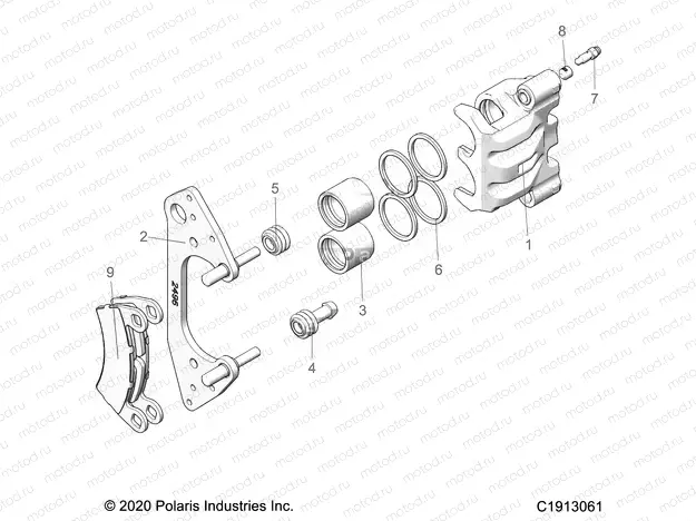 BRAKES | BRAKES, FRONT CALIPER - G20GAE99A2/A4/D99AK/AS/BK/BS (C1913061)