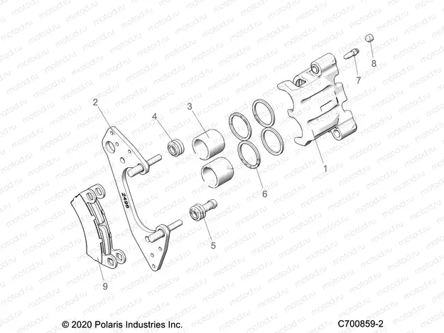 BRAKES | BRAKES, FRONT CALIPER - G22G4E99NP (C700859-2)