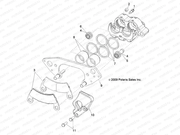 BRAKES | BRAKES, FRONT CALIPER - R13HR76AG/AR (49RGRCALIPER106X6)