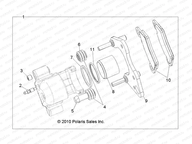 BRAKES | BRAKES, FRONT CALIPER - R13RH76AG/AH/AN (49RGRCALIPER11500EFI)