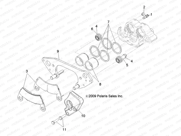 BRAKES | BRAKES, FRONT CALIPER - R13WH90DG (49RGRCALIPER10800CREW)