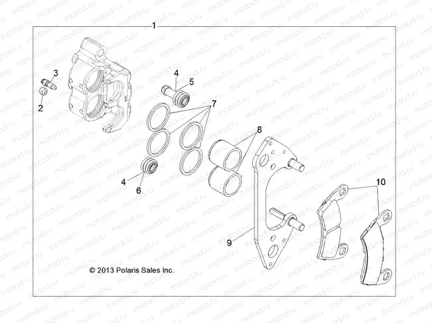 BRAKES | BRAKES, FRONT CALIPER - R16B1PD1AA/2P (49BRUTUSCALIPER13)