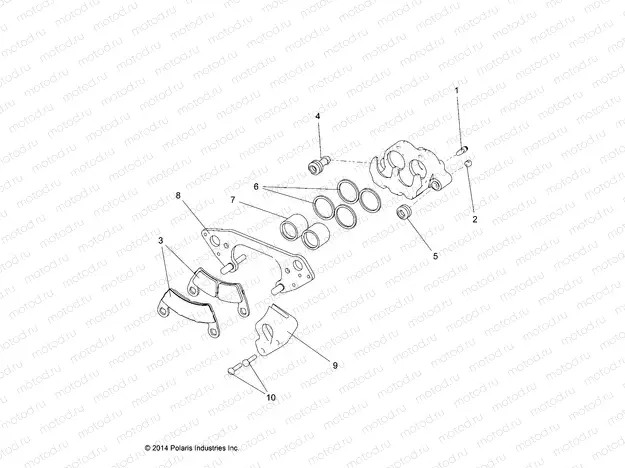 BRAKES | BRAKES, FRONT CALIPER - R16RVAD1A1 (49RGRCALIPER15DC)