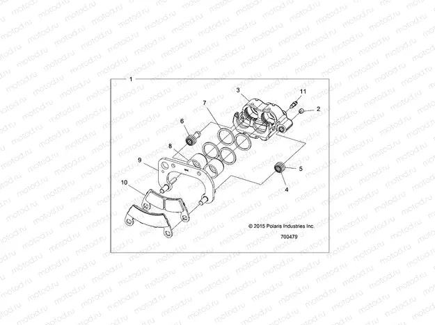 BRAKES | BRAKES, FRONT CALIPER - R19RCA57A1/A4/B1/B4 (700479)