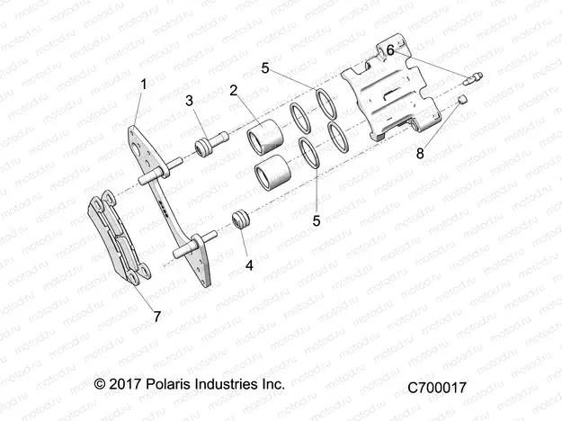 BRAKES | BRAKES, FRONT CALIPER - R19RSU99A9/AD/B9/BD (C700017)