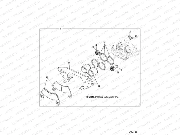 BRAKES | BRAKES, FRONT CALIPER - R20CDA57A1/B1 (700736)