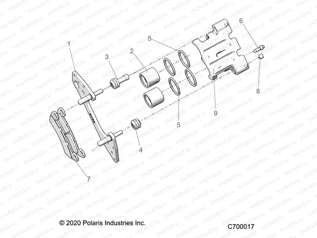BRAKES | BRAKES, FRONT CALIPER - R21T6U99AP/AG/BP/BG (C700017)