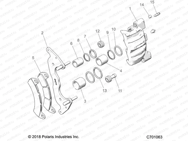 BRAKES | BRAKES, FRONT CALIPER - Z20PAE92AC/BC/F92AC/LC (C701063)
