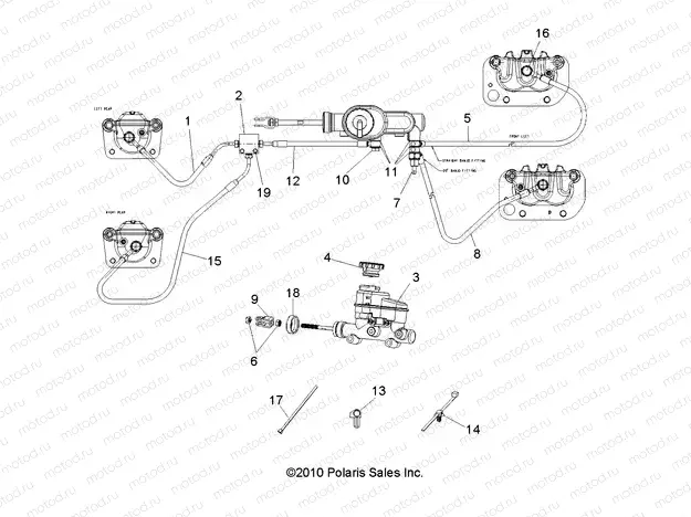 BRAKES | BRAKES, LINES and MASTER CYLINDER - R15RMAEGJ/GC/EJ (49RGRBRAKELINES11CREW)
