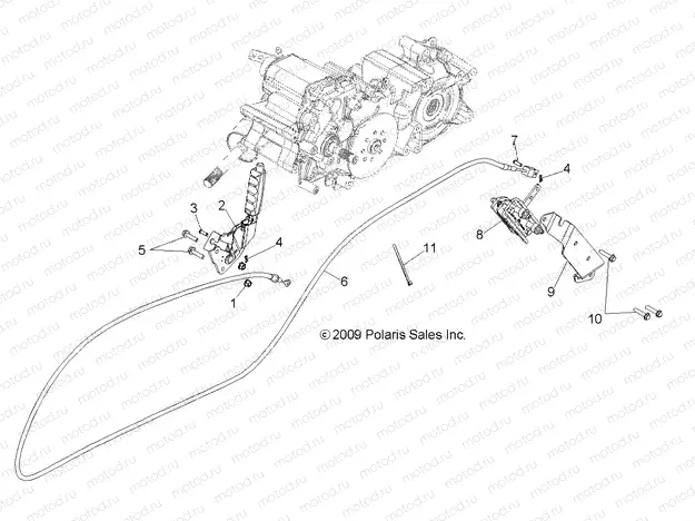BRAKES | BRAKES, PARK BRAKE ASM. - R13TH76/7E ALL OPTIONS (49RGRBRAKEPARK10800)
