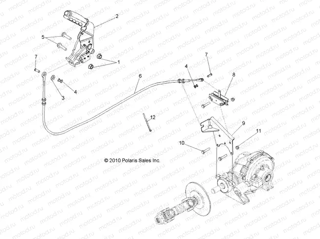 BRAKES | BRAKES, PARK BRAKE ASM. - R13WH90DG (49RGRBRAKEPARK11DCREW)
