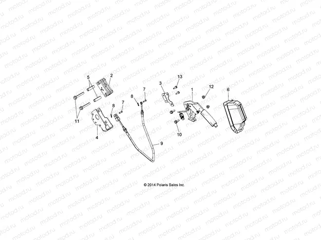 BRAKES | BRAKES, PARK BRAKE LEVER ASM. - A15DAA57EJ/EH/EEK (49ATVBRAKEFOOT15ACEEU)