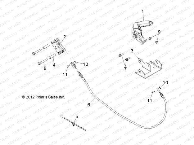 BRAKES | BRAKES, PARK BRAKE - R13JT9EFX (49RGRBRAKEPARK13RZRXP900I)