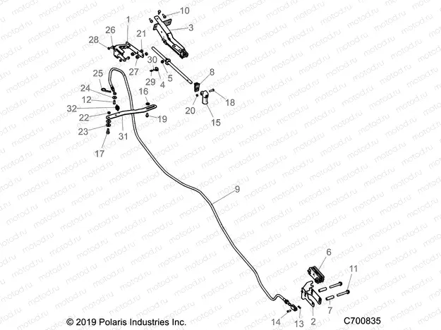 BRAKES | BRAKES, PARK BRAKE - R20RRED4F1/N1/SD4C1 (C700835)