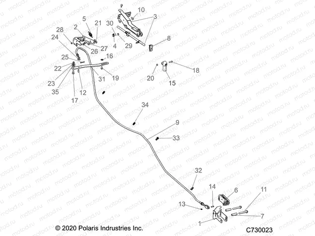BRAKES | BRAKES, PARK BRAKE - R23TAE99FD/SCD/SFD/SCK (C730023)