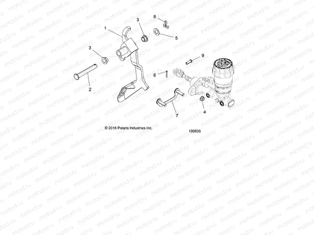 BRAKES | BRAKES, PEDAL AND MASTER CYLINDER MOUNTING - A18DCE87BB (100835)