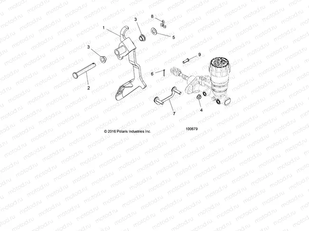 BRAKES | BRAKES, PEDAL AND MASTER CYLINDER MOUNTING - A19DAE57A4 (100679)