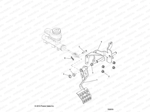 BRAKES | BRAKES, PEDAL and MASTER CYLINDER MOUNTING - R16RVAD1A1 (700978)