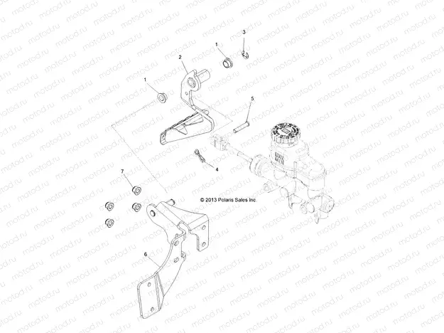 BRAKES | BRAKES, PEDAL AND MASTER CYLINDER - R151DPD1AA/2D (49BRUTUSPEDAL13)