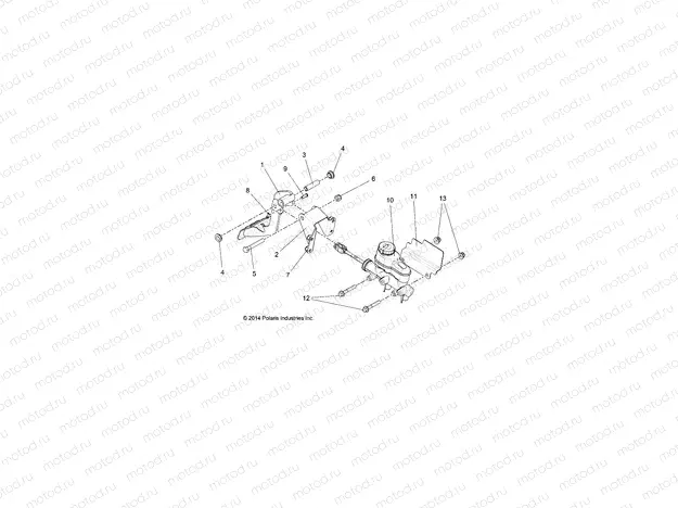 BRAKES | BRAKES, PEDAL AND MASTER CYLINDER - R15RMA32FA (49RGRBRAKEFOOT15325)