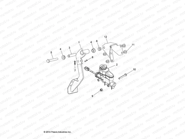 BRAKES | BRAKES, PEDAL AND MASTER CYLINDER - R15RMA57AA/AR/AZ/AC/LA/H57AR (49RGRBRAKEFOOT15570)
