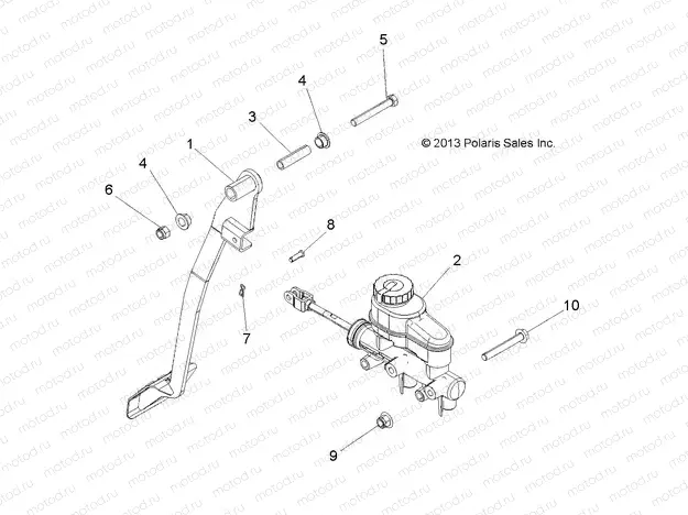 BRAKES | BRAKES, PEDAL AND MASTER CYLINDER - R15RNA57AA/AC/AR/E57AS (49RGRBRAKEFOOT14570)