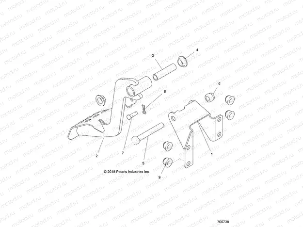 BRAKES | BRAKES, PEDAL AND MASTER CYLINDER - R20CDA57A1/B1 (700738)