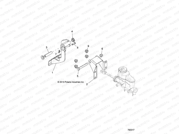 BRAKES | BRAKES, PEDAL AND MASTER CYLINDER - R20M4A57B1/B9/EBH (700317)
