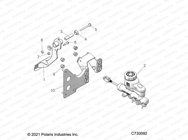 BRAKES | BRAKES, PEDAL AND MASTER CYLINDER - R22M4A57B1/EB5/B9 (C730092)