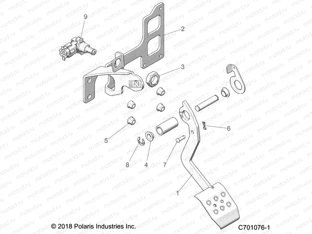 BRAKES | BRAKES, PEDAL AND MASTER CYLINDER - Z20ASS99C2/CH (C701076-1)
