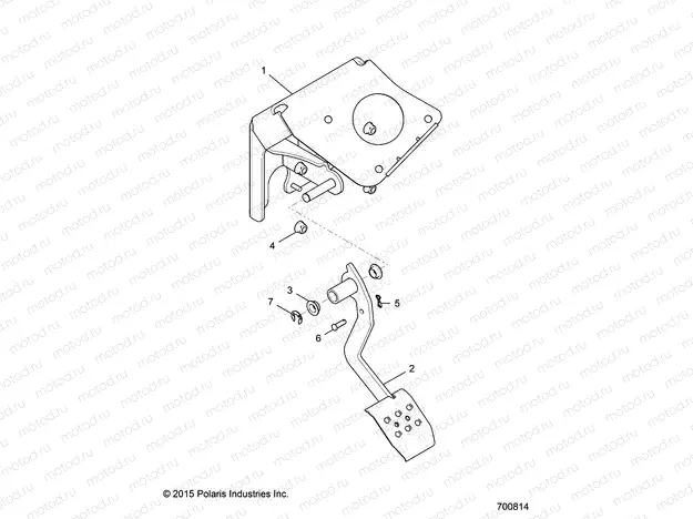 BRAKES | BRAKES, PEDAL - R16RGE99A7/AE/AV (700814)