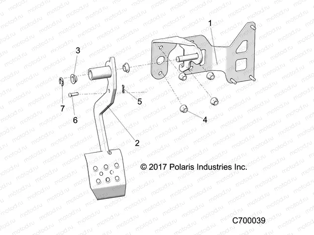 BRAKES | BRAKES, PEDAL - R19RSU99A9/AD/B9/BD (C700039)