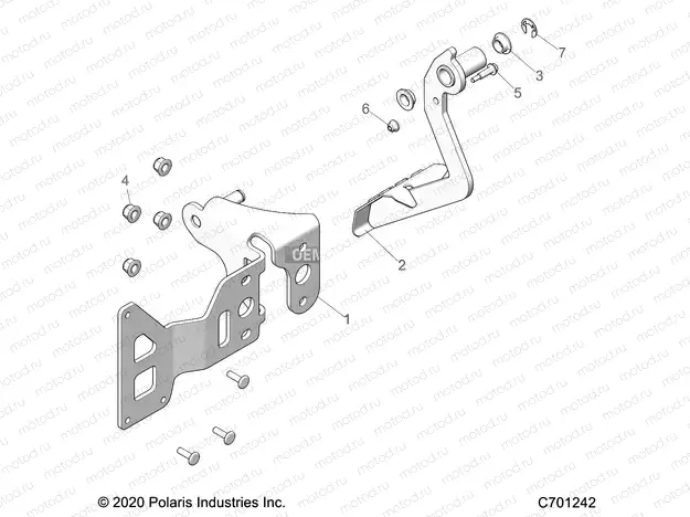 BRAKES | BRAKES, PEDAL - R21RRM99AG (C701242)