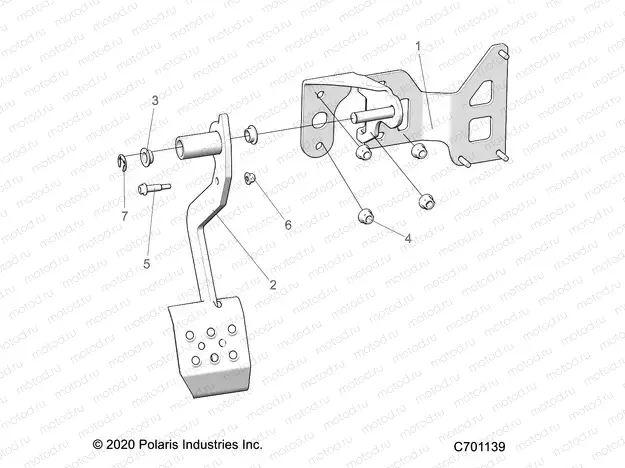 BRAKES | BRAKES, PEDAL - R22T6E99A9/AG/AN/B9/BG/BN (C701139)