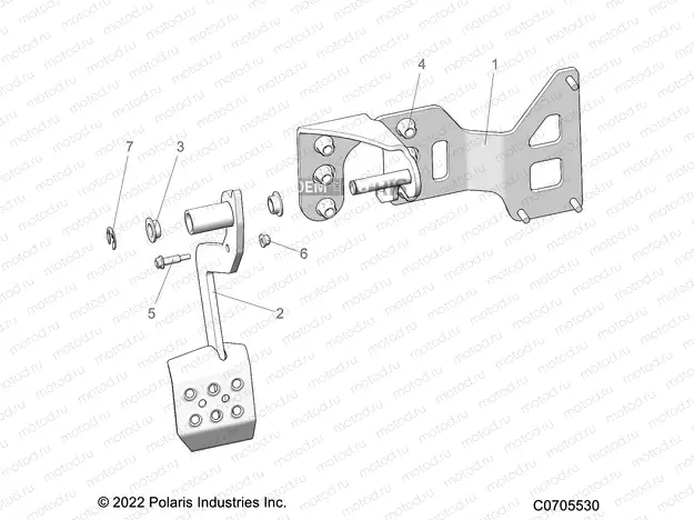 BRAKES | BRAKES, PEDAL - R22TAE99FA/SFA/SCA/SCK (C0705530)