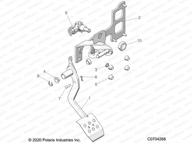 BRAKES | BRAKES, PEDAL, TRACTOR - Z21NAS99CG (C0704268)