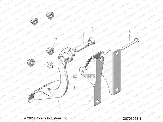BRAKES | BRAKES, PEDAL/MOUNT/MASTER CYL - Z22RME2KAG/BG/K2KAN/BN (C0703053-1)