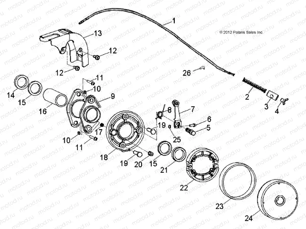 BRAKES | BRAKES, REAR - A13KA05AD/AF (49ATVBRAKERR13OUT50)