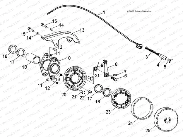BRAKES | BRAKES, REAR - A13KA09AD/AF (49ATVBRAKERR08OUT90)