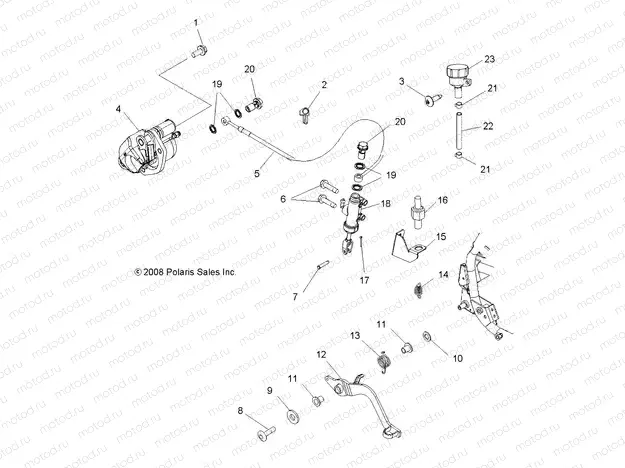 BRAKES | BRAKES, REAR BRAKE - A09GP52AA (49ATVBRAKERR09OUT525)