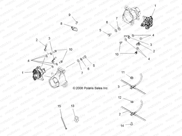 BRAKES | BRAKES, REAR BRAKE LINES - A09MN50ET (49ATVBRAKELINERR09SP500TR)