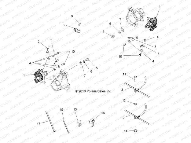 BRAKES | BRAKES, REAR BRAKE LINES - A13MH50FF/FJ/FU (49ATVBRAKELINERR11SP500F)