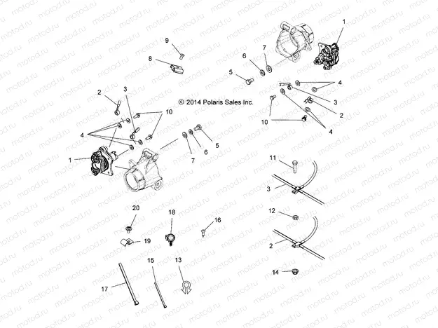 BRAKES | BRAKES, REAR BRAKE LINES - A15SDA57FH (49ATVBRAKELINERR15TRGEU)