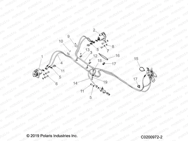 BRAKES | BRAKES, REAR BRAKE LINES - A20SDE57K5 (C0200972-2)