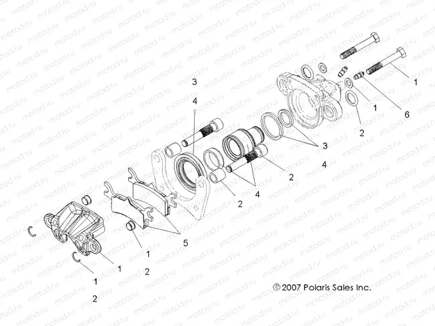 BRAKES | BRAKES, REAR CALIPER - A09BA50FA (49ATVCALIPER08SCRAM)